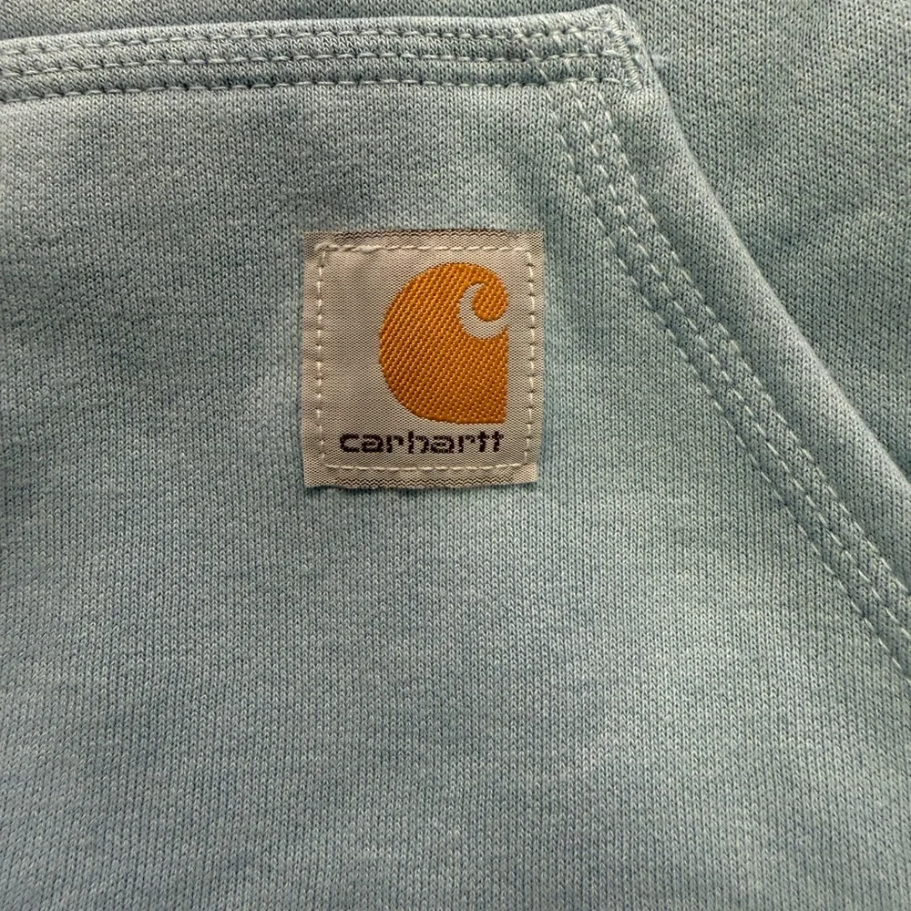 Carhartt Men's Light Blue Hoodie with Logo Sleeve, XL, new without tags - Picture 4 of 6
